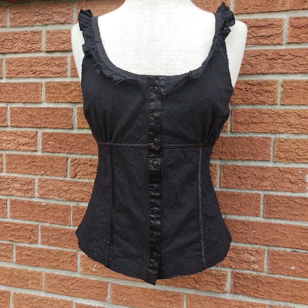 Vintage Gothic corset style top